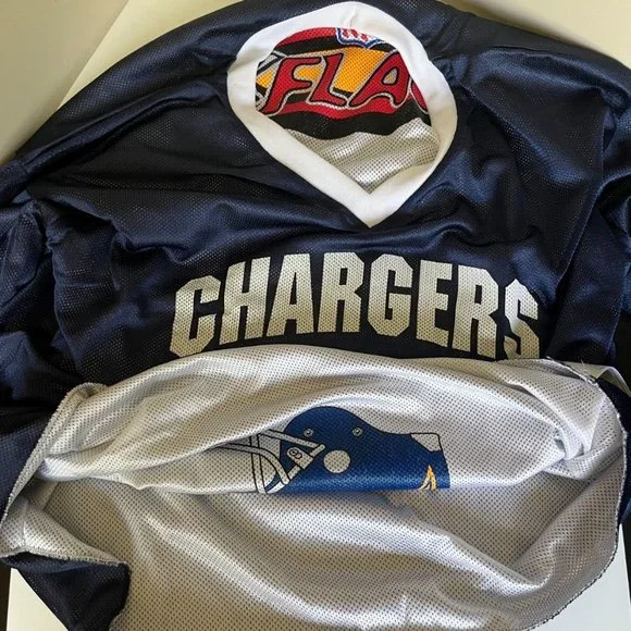 NFL Multicolor Los Angeles Chargers & Miami Dolphins Reversible Jersey Size XL - Picture 13 of 13